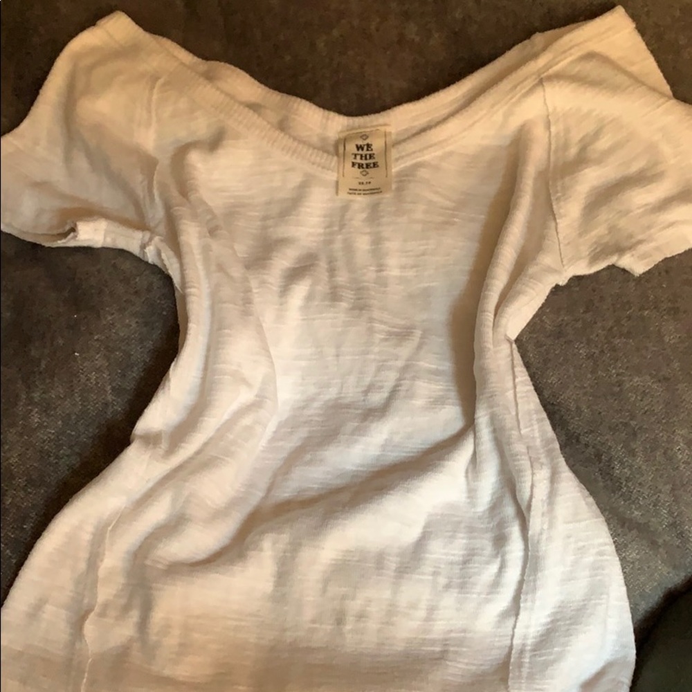 Free people white tee
